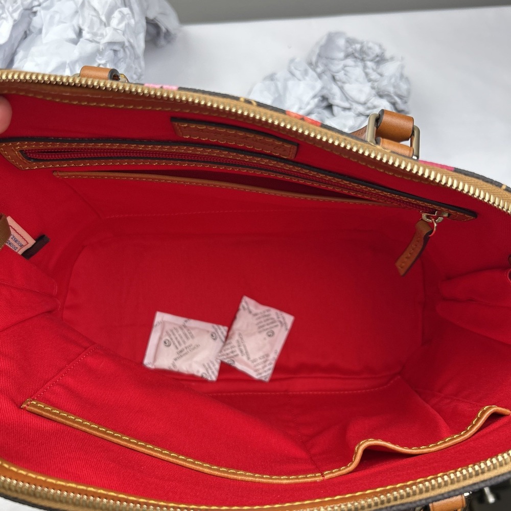 NWT Dooney & Bourke Hearts Signature Zip Zip Satchel Handbag Purse Bag BGRHT2343 - Picture 11 of 16